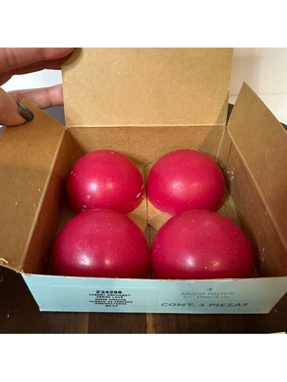 PartyLite Cherry Orchard Aroma Melts – Set of 4 Z24288 Vintage / Discontinued